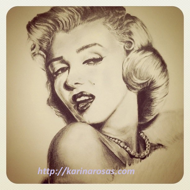 Marilyn Monroe Portrait Watermark